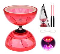 Jonuin Diabolo a LED con cuscinetto a sfera, 4,5 mm, per adulti, principianti e professionisti
