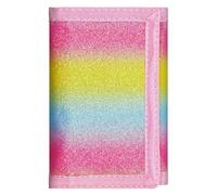 JONYEE Portafoglio RFID Camouflage Portafoglio Nylon Trifold Portafogli per Uomini, Mini Portamonete Trifold con Cerniera per Bambini, Arcobaleno 1., S