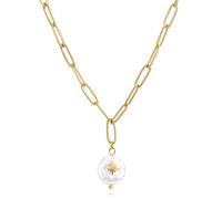 Joo&Rind Collana Donna Oro in Acciaio Inossidabile - Catenina con Pendente Elegante Placcata Oro 18K - Collane Gioielli Donna Ipoallergenici e Resistenti all'Acqua - Regalo per Compleanno Anniversario