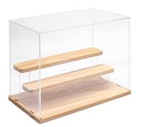 Joody Vetrina in acrilico per collezione di scatole in plexiglass trasparenti a 3 livelli, Teca Plexiglass Espositiva per figure, Vetrina antipolvere