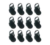 Jooehyer 12 Pezzi Portabicchieri Portabicchieri per Detersivo per Bucato Antitraboccamento Supporto Pieghevole Gancio Cuciture Nero