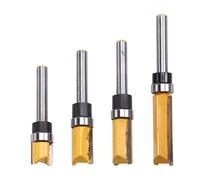 Jooehyer 4Pz 6,35mm Shank Straight Bit Double Flute Router Bits Fräser per Legno Router Bit