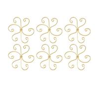 Jooehyer 6 Pezzi di Supporto per Stelo di Piante, Supporto per Piante Monstera In Metallo, Supporto per Stelo di Piante con Design Unico, Set di Morsetti In Bambù