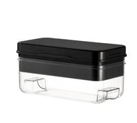 Jooehyer 8 Bingge Ice-Storage e Ice-Making Box Vassoio per Ghiaccio con Coperchio per Congelatore Ice Artifact Nero