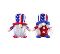 Jooehyer Arredamento con Gnomi del 4 Luglio - Regalo di Arredamento Patriottico Rosso e Blu - Centrotavola per Il Giorno 'Indipendenza per L'Arredamento della Tavola