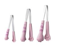 Jooehyer Clip per A Forma di di Gatto, Clip per Pasti A Forma di, Clip per Barbecue, Clip per Cuocere il Pane Nei, Gadget da Cucina Rosa