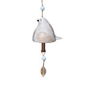 Jooehyer Decorazione Giardino Campana Canto degli Uccelli, Carillon di Sospeso, Pendente Campana Porta Tubo Metallo Pendente, Regalo Festival C