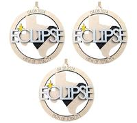 Jooehyer Decorazioni per L'Eclissi Solare, Souvenir 'Eclissi Solare Totale 2024 Regali Ornamentali da Appendere per L'Eclissi Solare Totale, 3 Pezzi