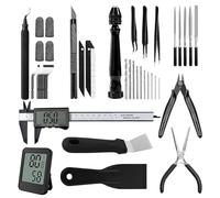 Jooehyer Kit di Utensili per Stampante 3D, Utensili per Stampante 3D per Rimuovere, Levigare, Rifinire, Sbavare, Craccare, Forare Accessori per Stampante 3D
