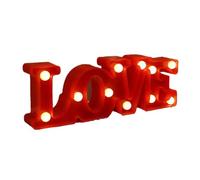 Jooehyer Lampada con Lettere D' Decorazione Romantica A Sorpresa Inglese Lampada Modellante Proposta di Layout di Scena Rosso