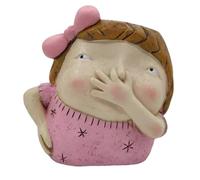 Jooehyer Naso Che Pizzica Ragazzo Carnoso Vaso di Fiori in Resina Artigianale Giardino di Casa Ornamenti da Scrivania Regalo