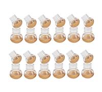 Jooehyer Protezioni per il Pavimento Delle Gambe Delle Sedie per Pavimenti In Legno con Coperture In Feltro per Proteggere I Piedini Delle Gambe Dei Mobili In Legno, 24 Pezzi L