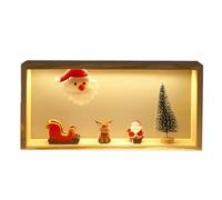 Jooehyer Supporto per Luci Notturne Natalizie, Babbo Natale A LED, Decorazioni, Supporto per Presentazioni, Mini Supporto per Decorazioni per di Natale B