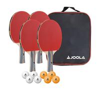 Racchette da ping pong e 8 palline Joola Team school (x4) Rouge TU