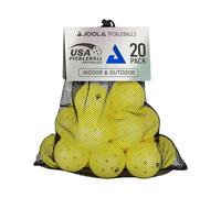 JOOLA Pickleball Primo Balls 3 stelle di alta qualità per esterni e interni, con certificazione USAPA, 26 grammi, diametro 74 mm, giallo, 20 pezzi