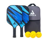 JOOLA Pickleball Set Blue Lightning, Include 2 Racchette, 4 Palli Blue Lightning