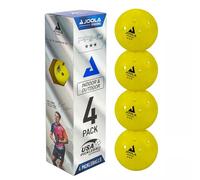 JOOLA Primo - Palline da pickleball, confezione da 4 palline da pickleball da torneo da 3 stelle, per interni ed esterni, approvate USAPA, idealmente ponderate e realizzate con precisione, design a 40
