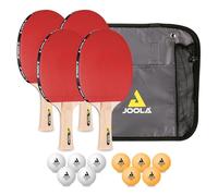 JOOLA Set da Ping Pong Family, Set da Ping Pong con 4 Racchette da Ping Pong, Palline da Ping Pong e Borsa da Trasporto