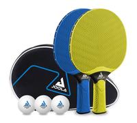 JOOLA Set da Ping Pong Vivid Outdoor 2 TT Racchette 3 Palline Borsa Resistent...