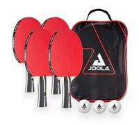 JOOLA Set Ping Pong Team School IT 4 Racchette 3 Palline Borsa Scuola Tempo L...