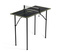 JOOLA Mini tavolo da ping-pong per interni, tavolo da ping-pong, con rete da ping pong, grigio scuro