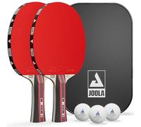JOOLA Team Pro - Set da ping pong, 2 racchette da ping pong + 3 palline da ping pong + custodia, 6 pezzi