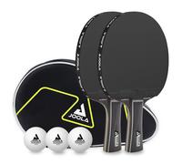 JOOLA Tischtennis Set inklusive Tischtennisschläger, Tischtenn Set Black Duo Pro