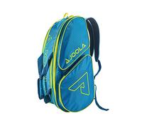 JOOLA Tour Elite Pro - Zaino e borsone per racchette e accessori da pickleball, tasche isolate termicamente per contenere 4+ pagaie, include gancio per recinzione, Blu/giallo., Blue/Yellow, Borsa