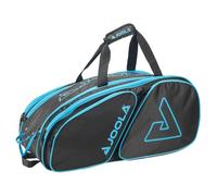 JOOLA Tour Elite Pro - Zaino e borsone per racchette e accessori da pickleball, tasche isolate termicamente per contenere 4+ pagaie, include gancio per recinzione, Nero/Azzurro, Black/Light Blue