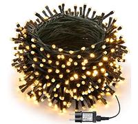 Joomer Luci Albero di Natale, 43M 400 LED Bianco Caldo Catena Luminosa Esterno con Timer, 8 Modalità Impermeabile Luci di Natale Esterno Interno, Natale Decorazioni per Interno Casa Matrimonio Festa