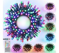 Joomer RGB Luci Natale, 10M 100 LED Catena Luminosa Esterno Impermeabile USB Luci led Colorate con Telecomando & Timer Colore Regolabile per Albero di Natale, Casa, Giardino, Partito, Decorazioni