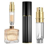 JOOMOKO Spruzzatore di profumo ricaricabile, 10 ml, mini nebulizzatore per profumo da viaggio, tecnica di riempimento senza imbuto per profumo, bottiglia vuota, profumo portatile da viaggio, per donne