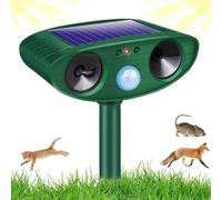 Joomouney Repellente per gatti da giardino per il Regno Unito, deterrente per gatti da giardino, ad ultrasuoni, spaventapasseri per animali, volpi, deterrente con sensore PIR, impermeabile IPX4