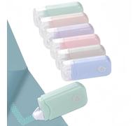 joonnair 6 Pcs Colla A Nastro Biadesivo Trasparente, 6mx6mm Colla Roller Per Artigianato, Creazione Di Biglietti, Creazione Di Biglietti, Foto, Diario E Scrapbooking(6 Colori E Borsa Portaoggetti)