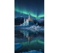 joonnair Kit per Pittura con Diamanti 5D, 30x40cm 5D Diamond Painting Kit Completo Pittura Diamante il Castello dell'aurora Fai Da Te Kit per Adulti e Bambini Decorazione per Casa e Pareti