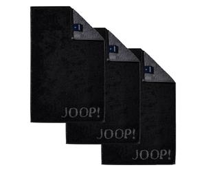 JOOP! Asciugamano 'Doubleface' grigio scuro / nero Uomo JOOP! One Size