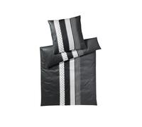JOOP Biancheria da letto in raso Cornflower Stripes 70x90cm/140x220cm nero