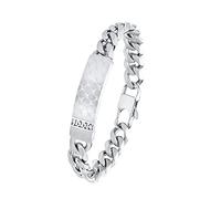 JOOP! Bracciale Ident in acciaio inox da uomo, 21 cm, argento, in confezione regalo, 2033966