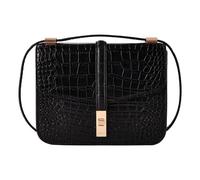 Joop! Coccodrillo C-Four Borsa a spalla Vera Pelle 22 cm nero