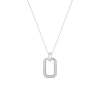 JOOP! Collana con ciondolo in argento Sterling 925, collana da donna, con zirconi sintetici, 42+3 cm, bianco, disponibile in una confezione regalo per gioielli, 2038935, Piazza