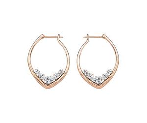 Joop Donna Orecchini a Cerchio IN Acciaio Inox Rosé Simply Moderno JPCO00001C000