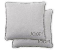 JOOP Fodera Per Cuscino, Confezione Da 2 - UDF Doubleface, 50x50 Cm, Logo