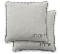 JOOP Fodera Per Cuscino, Confezione Da 2 - UDF Doubleface, 50x50 Cm, Logo