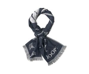 JOOP Herren Schal - Feris, Sciarpa in Tessuto, Cornflower, Logo Bicolore