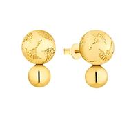 JOOP! Orecchini a lobo in argento sterling 925/acciaio inossidabile da donna, con zirconi sintetici, forniti in confezione regalo