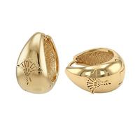 JOOP! - Orecchini da Donna in Acciaio inox - Dorato - Creoli a Fiordaliso - JOO-E0040