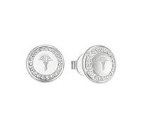 Joop! Orecchini da Donna in Argento 925, con zirconi sintetici, 1 cm, Argento, Fornito in confezione regalo
