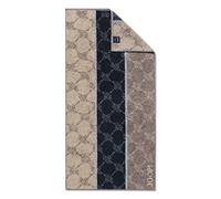 Joop! Panno a strisce con fantasia con fiordalisi, 1657, Cotone, 70 graphit, 80 x 150 cm
