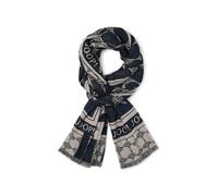 JOOP Sciarpa Donna - Sciarpa In Rete, Blu Fiordaliso, Logo, Jacquard, Bicolore