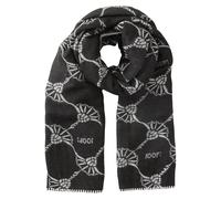 JOOP Sciarpa Donna - Sciarpa In Rete, Blu Fiordaliso, Logo, Jacquard, Bicolore